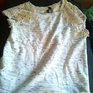 Cynthia Rowley lace cap sweatshirt